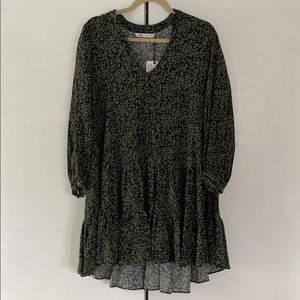 Zara claris longsleeve patterned dress